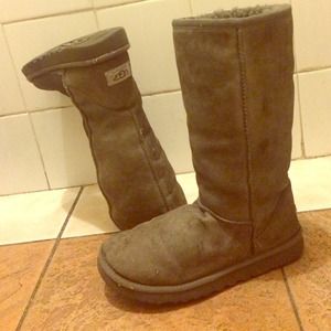 Classic tall grey UGG boots