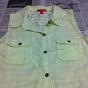 Yellow with Lace Top
