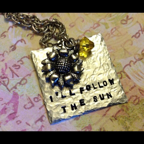 I'll follow the sun Beatles lyric necklace