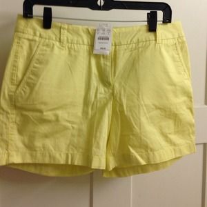 Jcrew Lemon Shorts