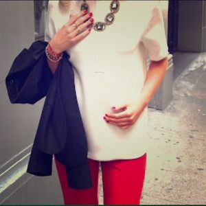 Gap Red skinny pants