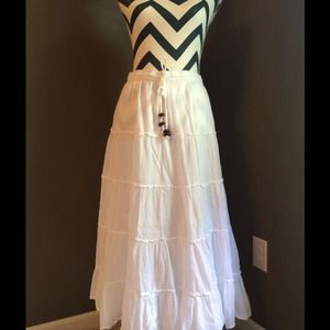 White Maxi Skirt