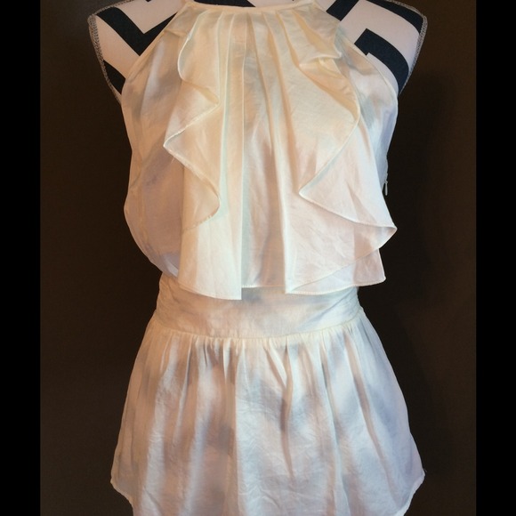 Silk Ruffled Top - Picture 1 of 4