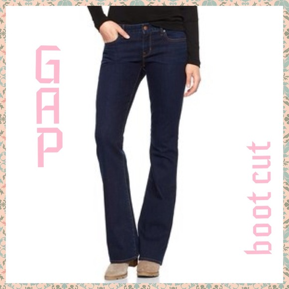 Gap Dark Wash Premium Boot Cut Jeans