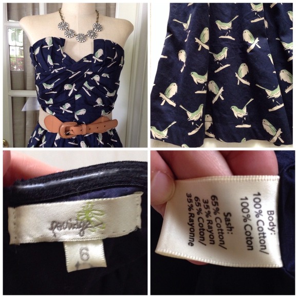 Sold in Bundle Anthropologie Bird Dress - Picture 3 of 4