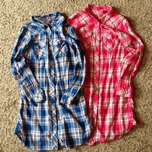 BUNDLE 2 long sleeved flannels