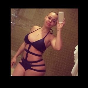 One piece strappy bathing suit