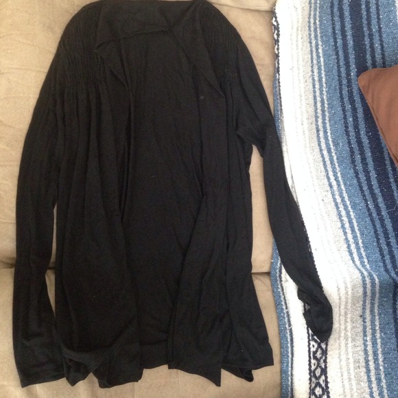 Black cardigan