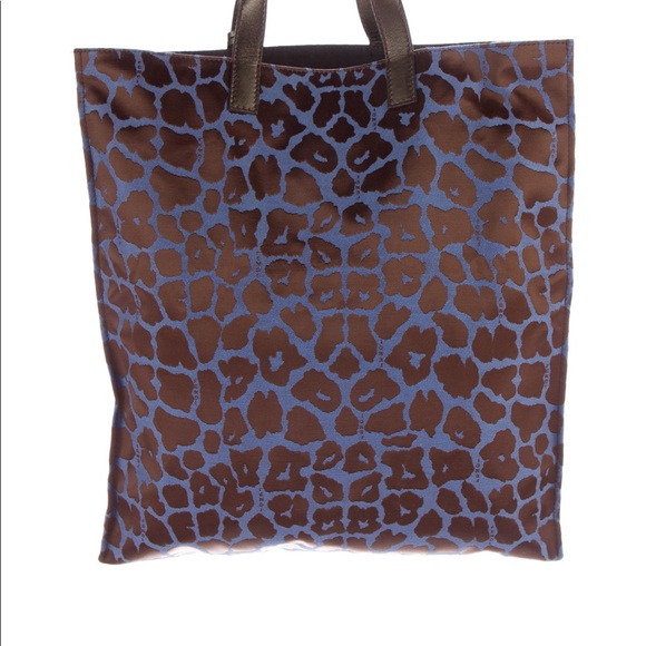 HP {Satin FENDI Tote} in Blue Leopard - Picture 8 of 8