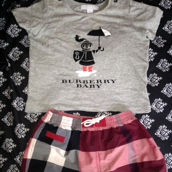 💢Sold Locally!💢Baby Boy Burberry Tee and Swim