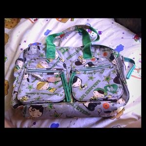 Green and Gray Harajuku Lovers Bag