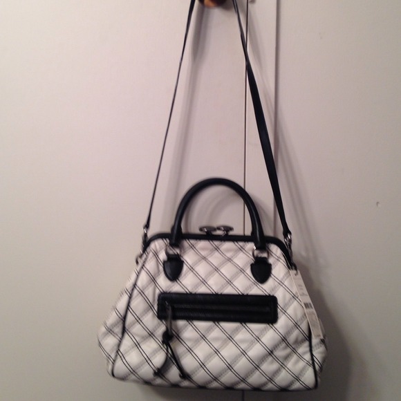 Marc Jacobs "Mini Stam" bag in white/black nickel - Picture 2 of 3
