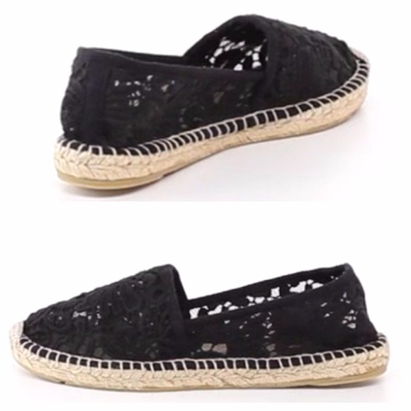 πTory Burch crochet espadrille flats NIB SOLD OUT - Picture 3 of 7