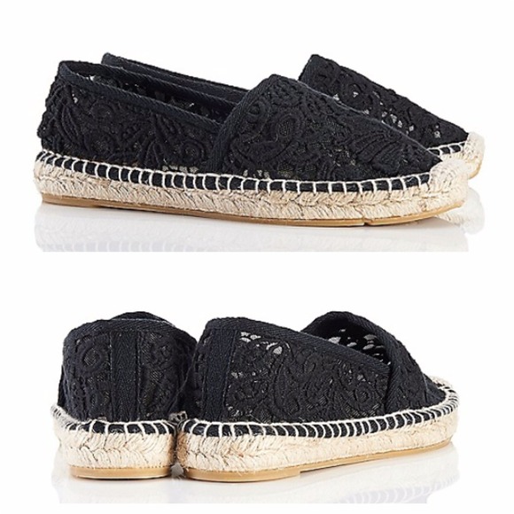 πTory Burch crochet espadrille flats NIB SOLD OUT - Picture 4 of 7