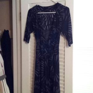 Black and gray dress