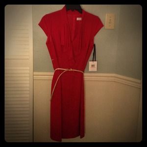 Red Calvin Klein Dress