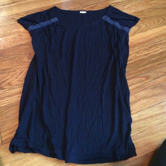 Semi-Sheer Navy J. Crew Top! - Picture 2 of 3