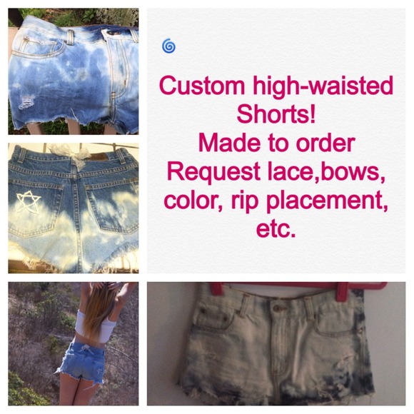 🌸custom high waisted shorts🌸