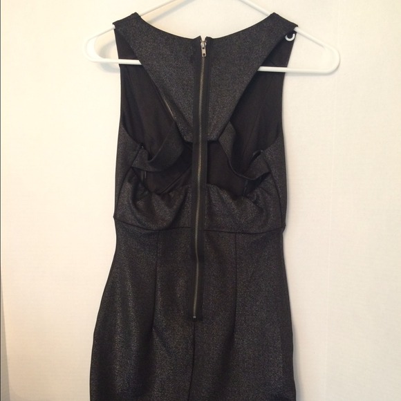 * SOLD* Forever 21 black shimmer dress - Picture 3 of 3