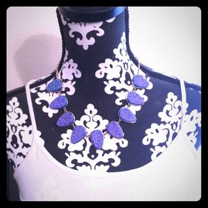 Purple stone necklace