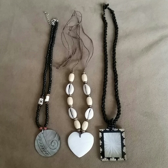 Shell and Beaded Necklaces (3)