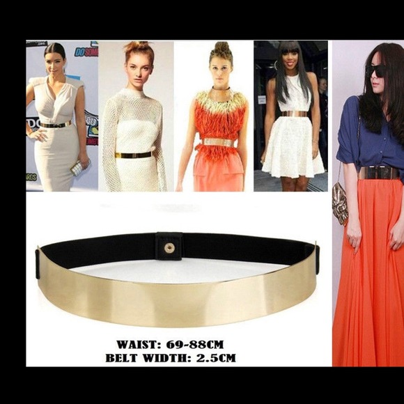 New beautiful gold toned different sizes belt - Picture 2 of 3