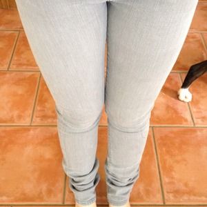 Vans grey wash skinny jeans size 1