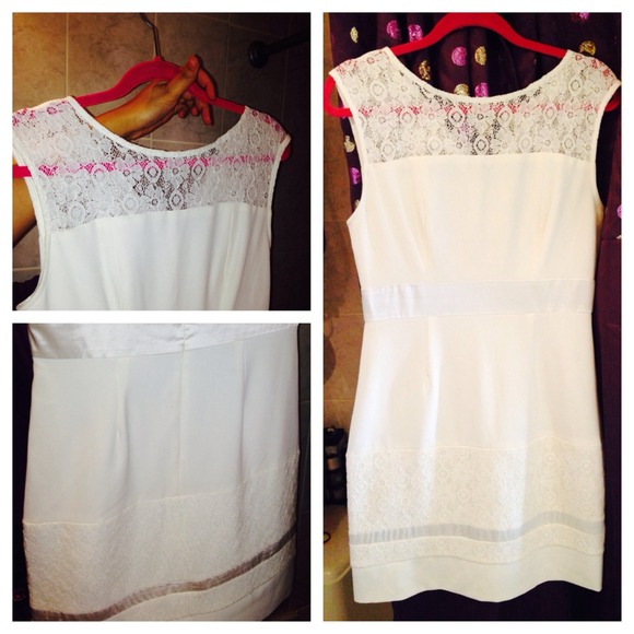 White lace dress
