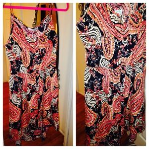 Colorful flowy dress