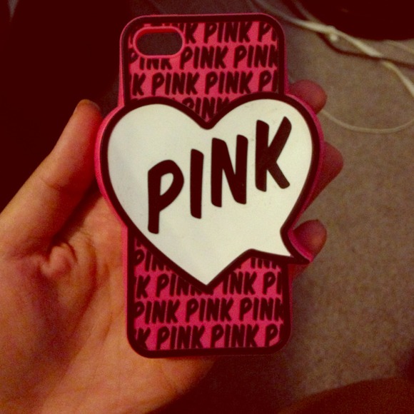 VS pink iphone 5 rubber case