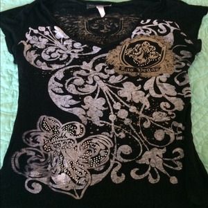 Las vegas themed blouse