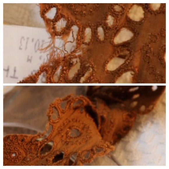 Catherine Malandrino Cotton Eyelet Halter Dress. - Picture 3 of 4