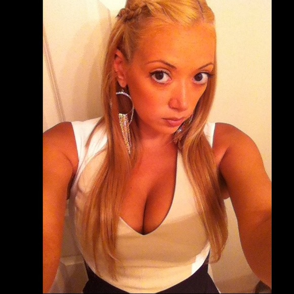 Bebe cocktail dress - color block style - Picture 4 of 4