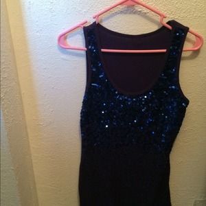 Purple sequin blouse