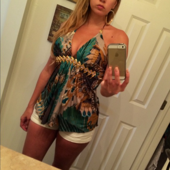 Sky empire waist halter top - Picture 2 of 4