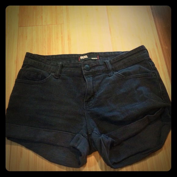 Black BDG high wasted shortie shorts