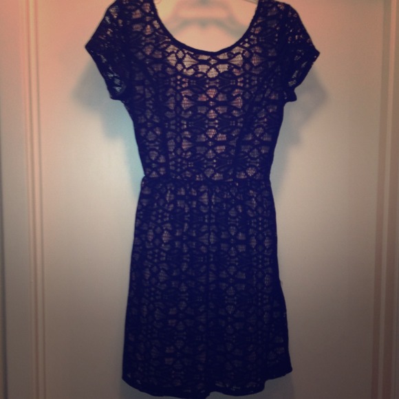 Brand new black and cream lace dress. NWT! - Picture 1 of 5