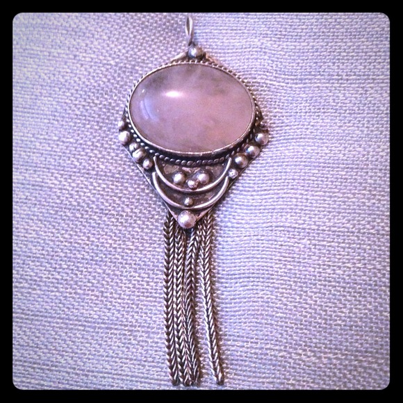 🌸Silver🌸and🌸Rose🌸Pendant🌸 - Picture 1 of 4