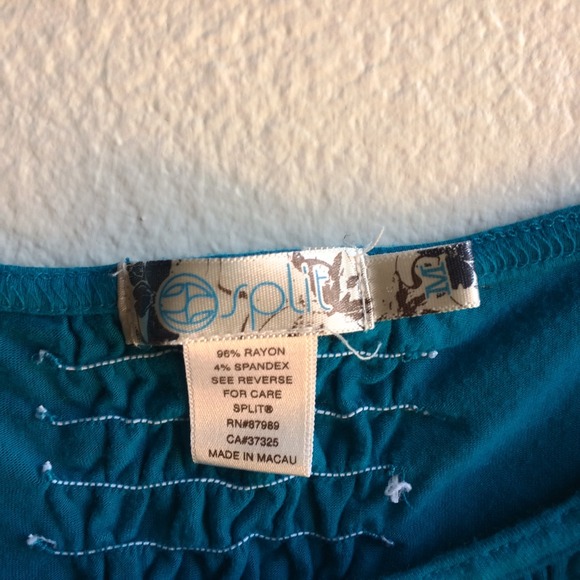 Blue Split Tank - Picture 4 of 4