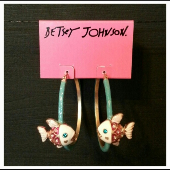 FINAL OFFER! Betsey Johnson Fish Earrings