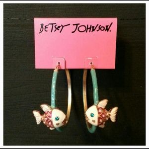 FINAL OFFER! Betsey Johnson Fish Earrings