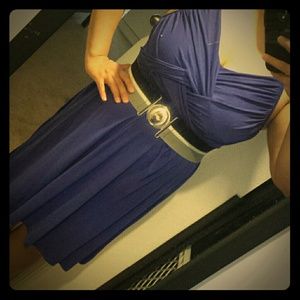 bundle Blue summer dress  and gold bangle