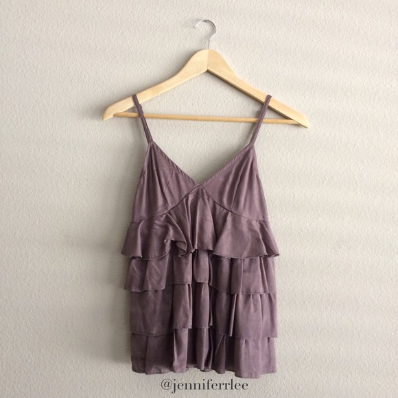 π5x HPπ H&M Purple Ruffle Top - Picture 2 of 4
