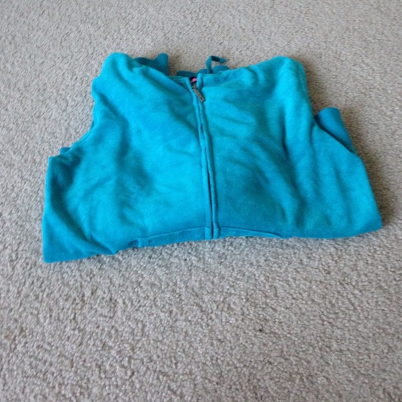 Turquoise hoodie