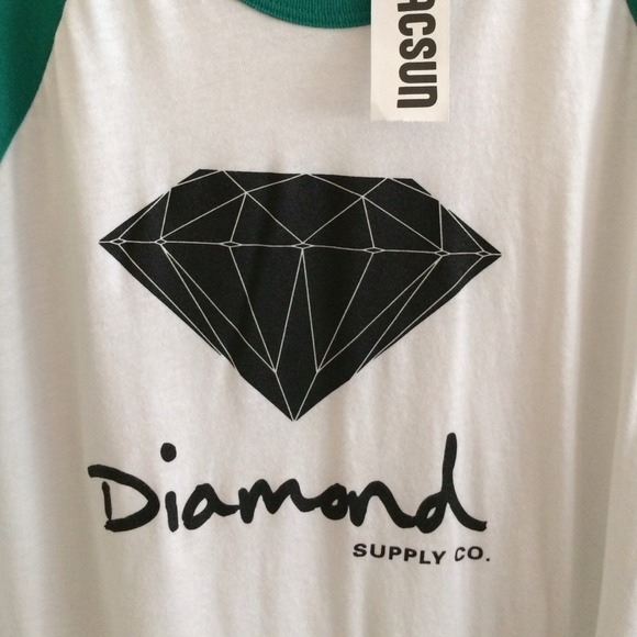 🚫SOLD🚫Diamond supply green baseball tee! - Picture 2 of 4