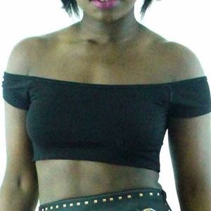 Black crop top