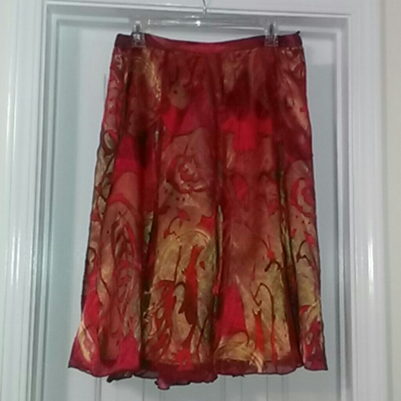 Coldwater Creek Skirt Petite Large, Earth Spirit