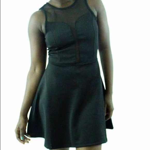 Black flair dress