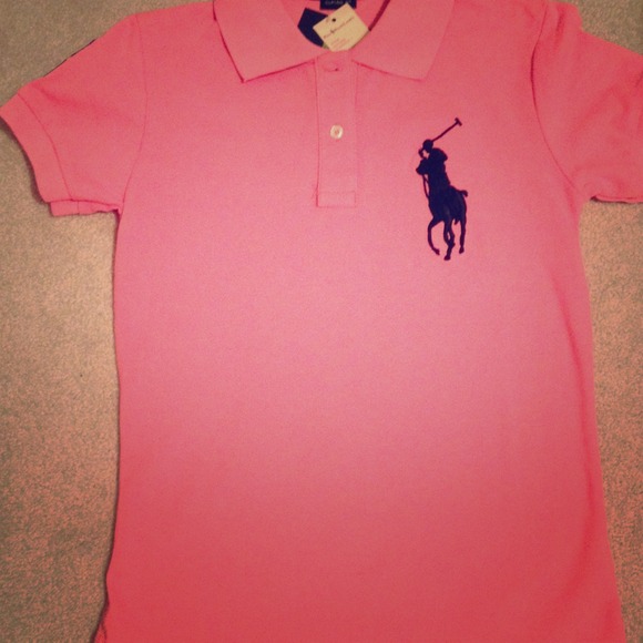 Pink polo shirt