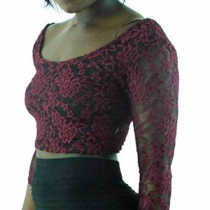 Lace crop top